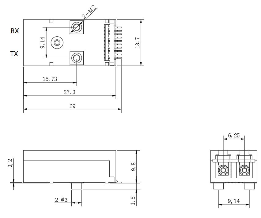 MINISFF插拔/尾纤系列光模块产品线 | 北亿纤通 F-tone 产品实物图1