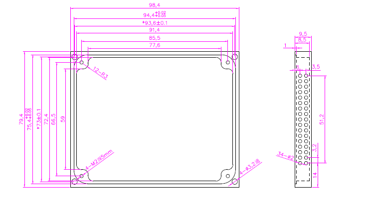 FT-13-DWDM116331116 封装尺寸图