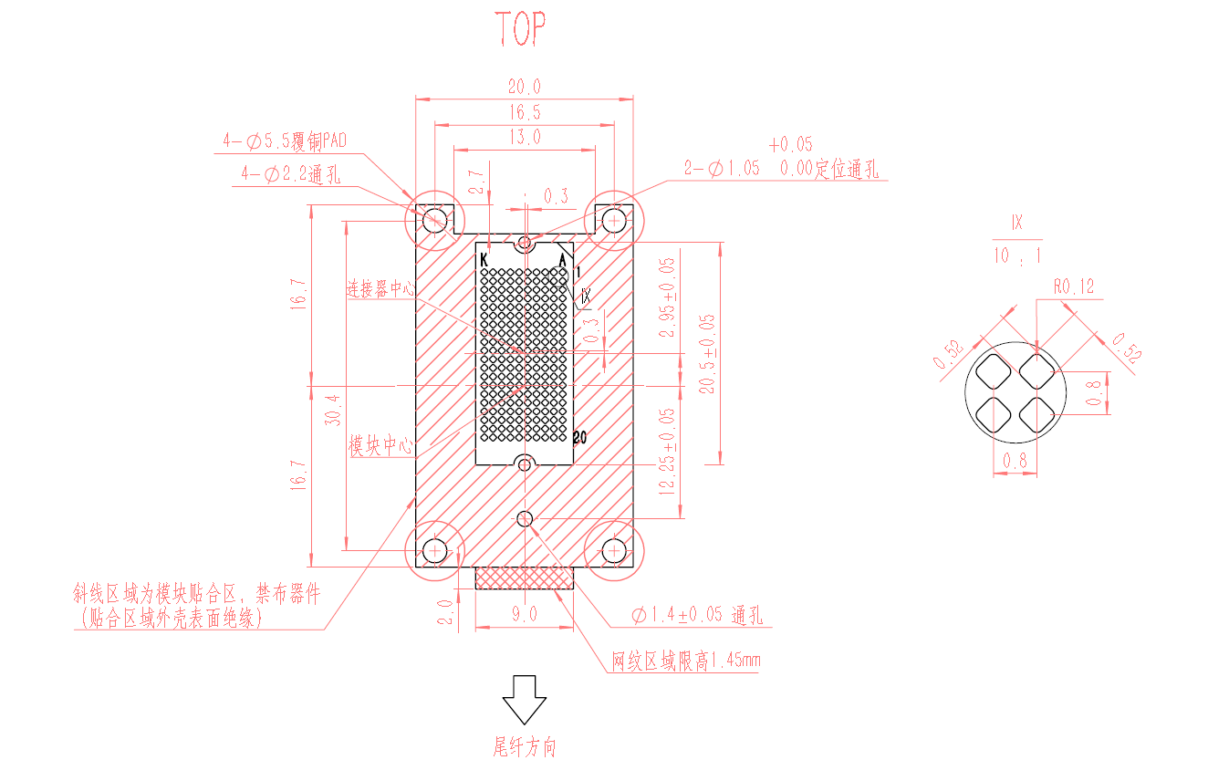 FTGA-24 PCB Layout