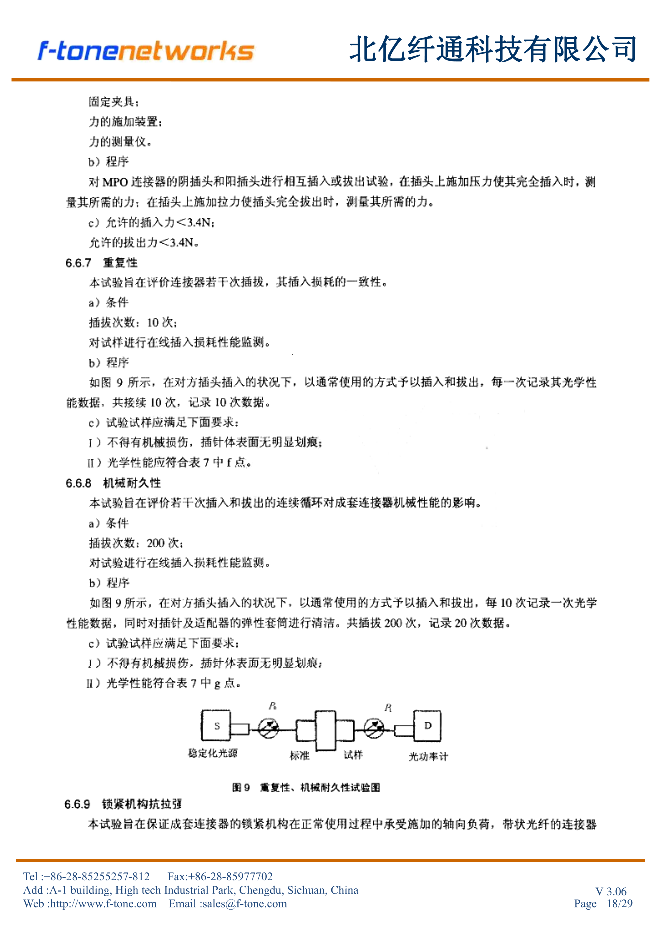 6.6.6插拔力+6.6.7重复性+6.6.8机械耐久性