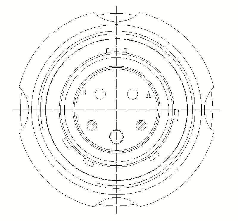 FS801-11P02ACN Two-core Plug Outline Diagram