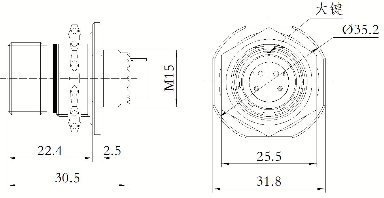FS801-11J02ACN Socket Outline