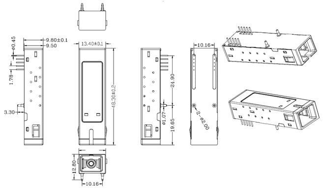 FTAF-Bxx24-10DSxx Package Outline