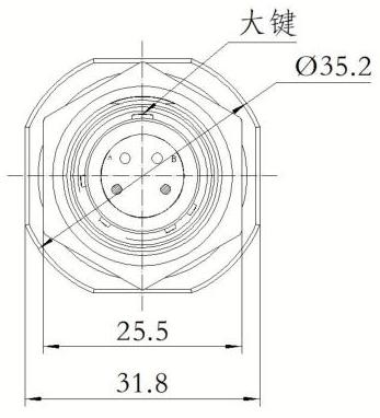 FS801-11J02ACN Socket - Outline View 1