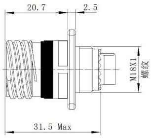 FS801-13R04ACN Socket - Outline 1