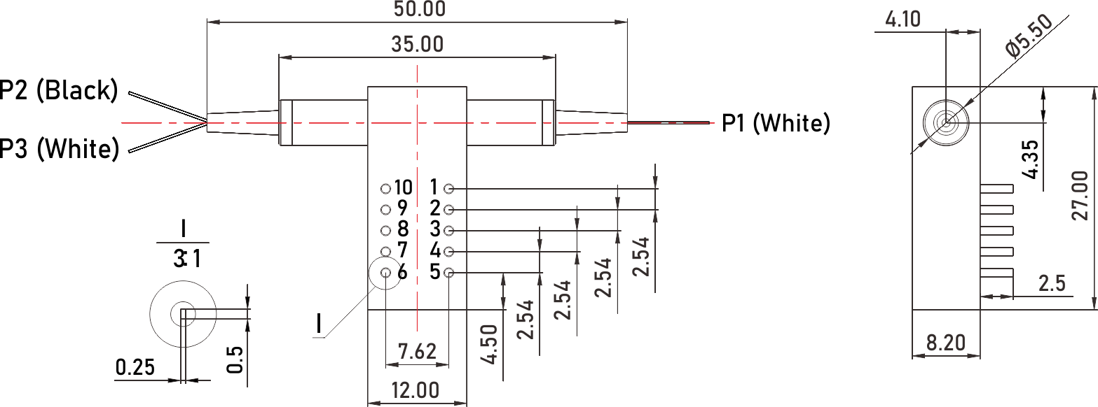 FT-296-1x2-PM Enclosure Dimensions