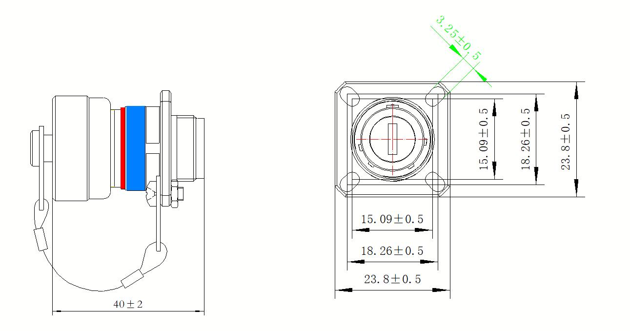 J599MT/20KA48A2N 插座外形尺寸