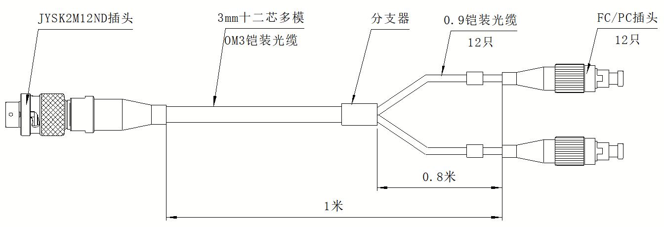 JYSK2M12ND 光缆组件