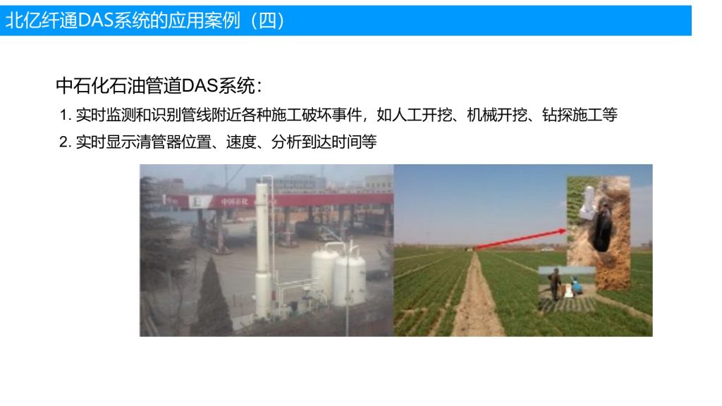 DAS 系统应用案例：中石化石油管道监测 | F-tone Networks 北亿纤通