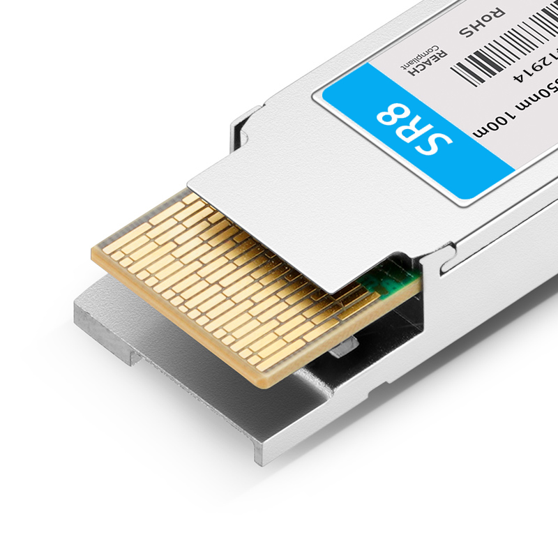 EdgeCore ET7502-SR8 Compatible 400G QSFP-DD SR8 PAM4 850nm 100m OM4 MPO-16 DDM MMF Optical Transceiver Module