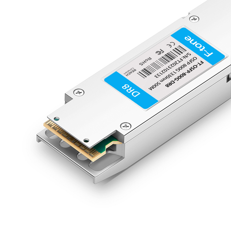 OSFP-800G-DR8 OSFP 8x100G DR PAM4 1310nm MPO-16 500m SMF DDM Optical Transceiver Module