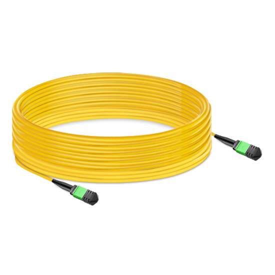 NVIDIA MFP7E30-N150 Compatible 150m (492ft) 12 Fibers Low Insertion Loss Female to Female MPO Trunk Cable Polarity B APC to APC LSZH Single-Mode OS2 9/125