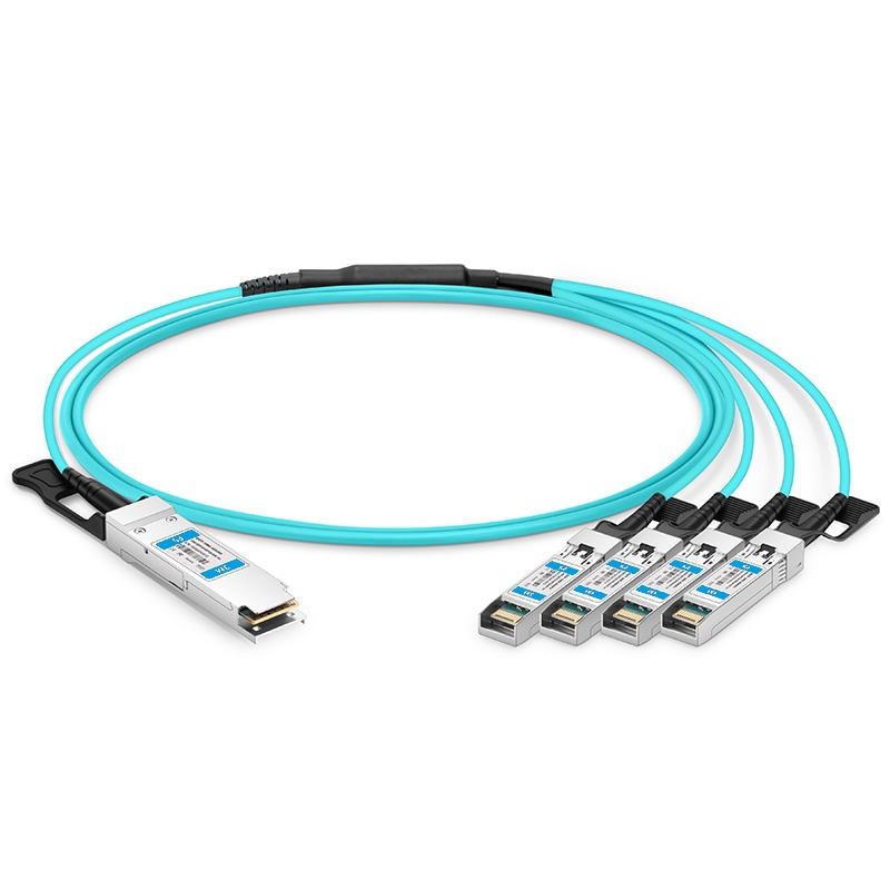 100G QSFP28 4x25G NRZ转4x25G SFP28 25G NRZ分支AOC, 3m (10ft)