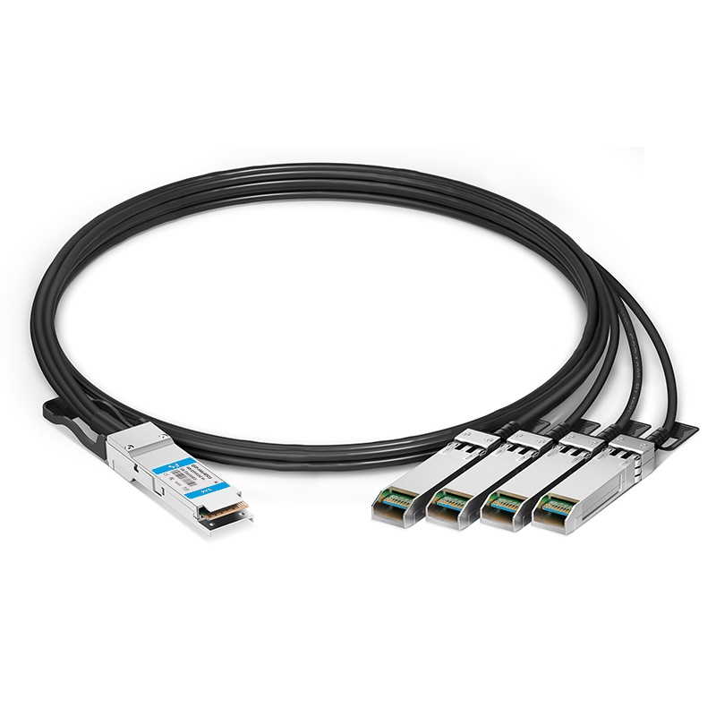 100G QSFP28 4x25G NRZ转4x25G SFP28 25G NRZ无源分支DAC, 3m (10ft)