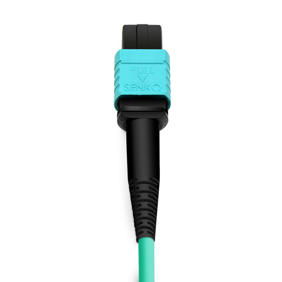 NVIDIA MFP7E10-N005 Compatible 5m (16ft) 12 Fibers Low Insertion Loss Female to Female MPO Trunk Cable Polarity B APC to APC LSZH Multimode OM3 50/125