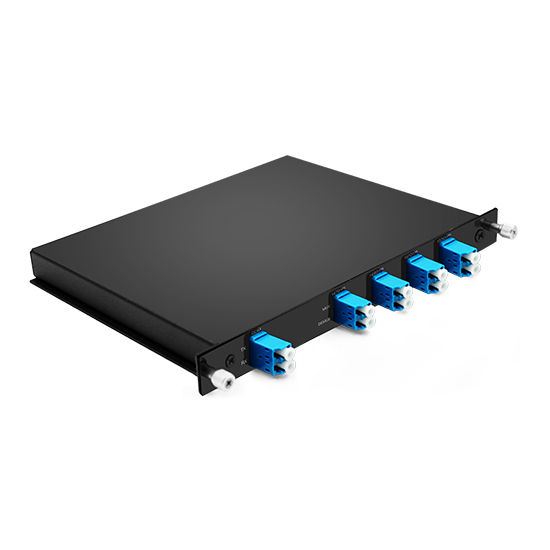 Passive CWDM Double Fiber Mux & Demux Module 4 CH (1470-1530nm) & Additional 1550 Window LC/UPC LGX BOX
