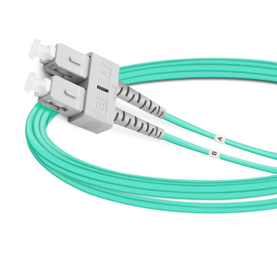 5m (16ft) Duplex OM3 Multimode SC UPC to SC UPC OFNP Fiber Optic Cable