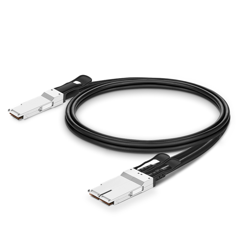 200G QSFP56 4x50G PAM4转2x100G QSFP56 2x50G PAM4无源分支DAC, 2m (7ft)