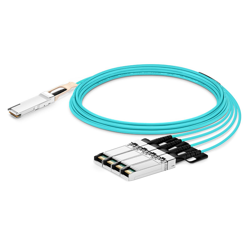 Mellanox MFS1S50-H010E Compatible 10m (33ft) 200G HDR QSFP56 to 2x100G QSFP56 PAM4 Breakout Active Optical Cable