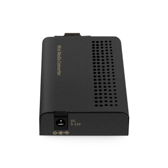Mini 1x 10/100/1000Base-T RJ45 to 1x 1000Base-X SC 1310nm 20km SM Dual Fiber Gigabit Ethernet Media Converter