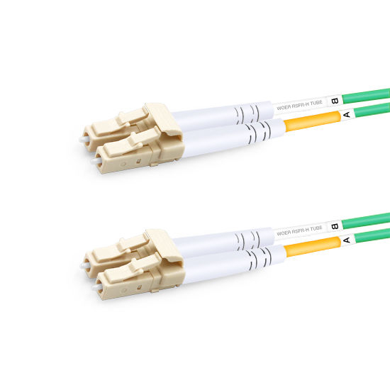 5m (16ft) Duplex OM5 Multimode LC UPC to LC UPC LSZH Fiber Optic Cable