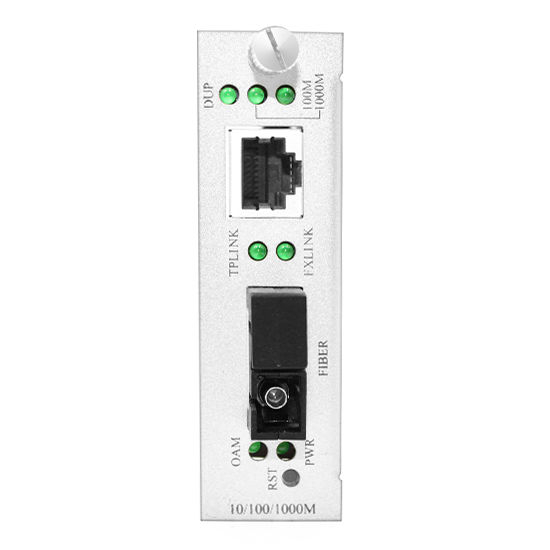 1x 10/100/1000Base-T RJ45 to 1x 1000Base-X SC TX1490nm/RX1550nm 60km SM Single Fiber Gigabit Ethernet Media Converter Card