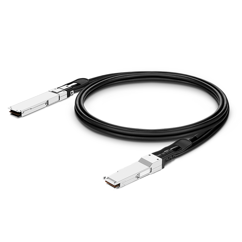 400G OSFP 4x100G PAM4平顶至400G QSFP-DD 4x100G PAM4无源DAC, 2m (7ft)