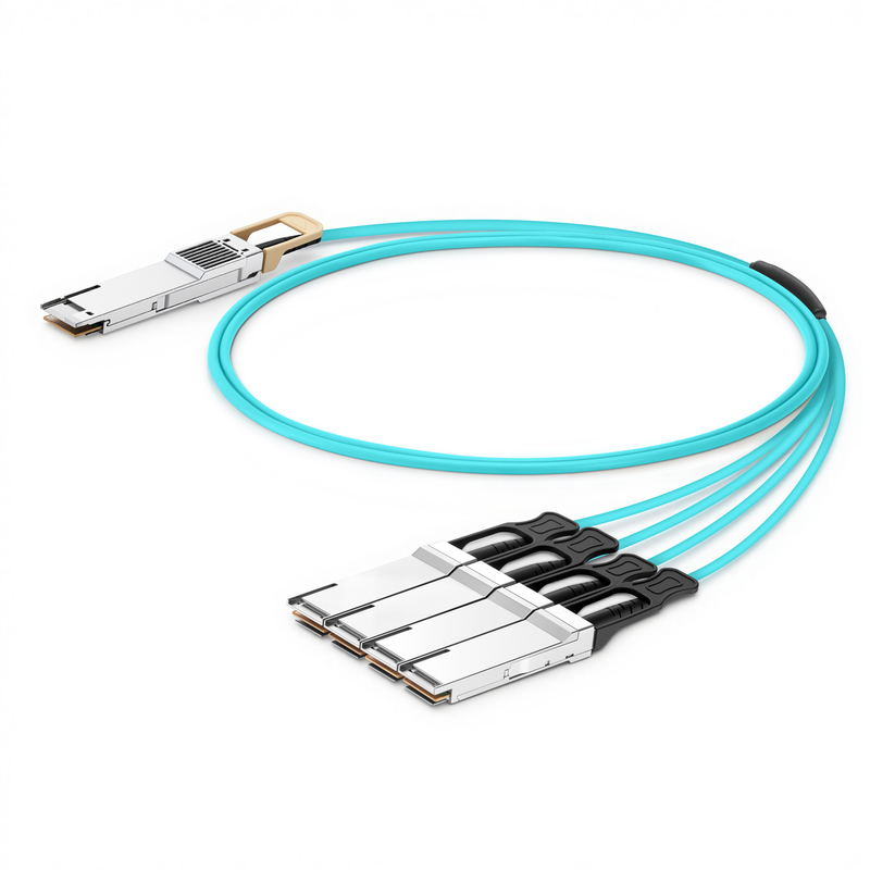 定制化400G QSFP-DD转4 x 100G QSFP28有源光分支线缆