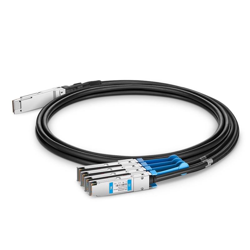 400G QSFP-DD 8x50G PAM4转4x100G QSFP56 2x50G PAM4有源分支DAC, 3m (10ft)