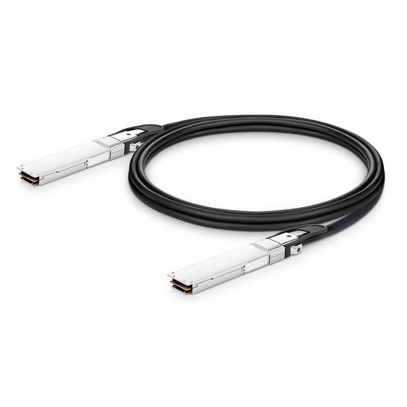 OSFP-FLT-400G-PC2M 2m (7ft) 400G OSFP to OSFP PAM4 Passive Direct Attached Cable, Flat top on one end and Flat top on other