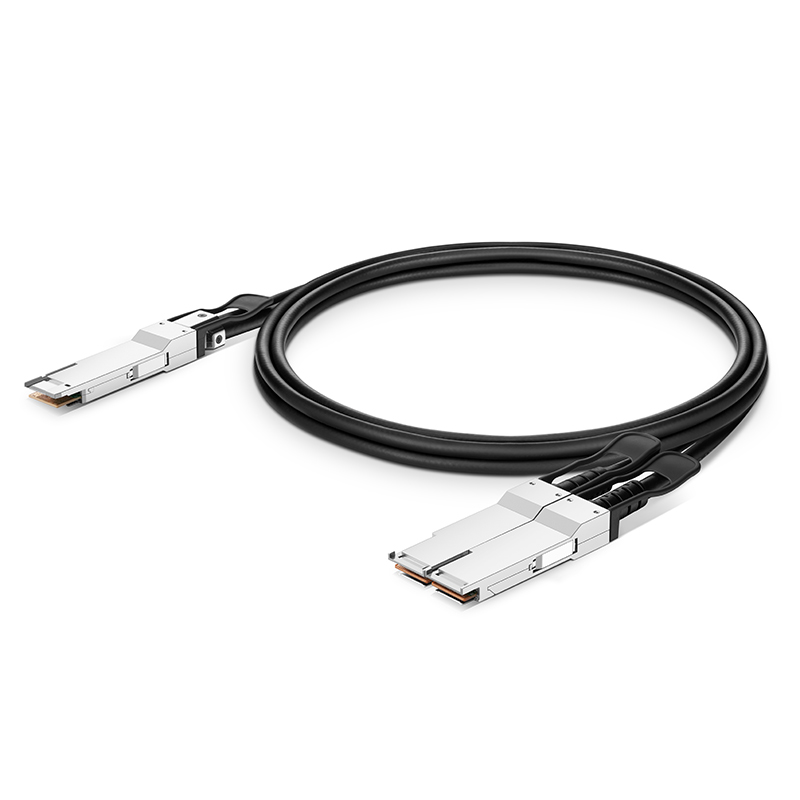 Arista Networks CAB-D-8S-400-2.5 Compatible 2.5m (8ft) 400G QSFP-DD to 8x 50G SFP56 Passive Direct Attach Twinax Copper Breakout Cable