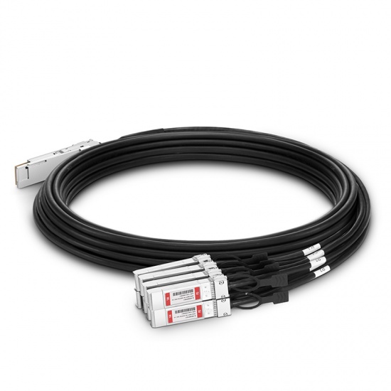 Arista Networks CAB-D-8S-400-2.5 Compatible 2.5m (8ft) 400G QSFP-DD to 8x 50G SFP56 Passive Direct Attach Twinax Copper Breakout Cable