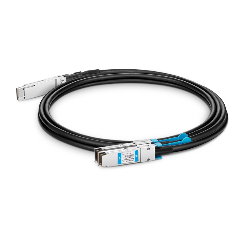 Arista Networks H-D400-4Q100-3M Compatible 3m (10ft) 400G QSFP-DD to 4x100G QSFP28 PAM4 Active Breakout Direct Attach Copper Cable