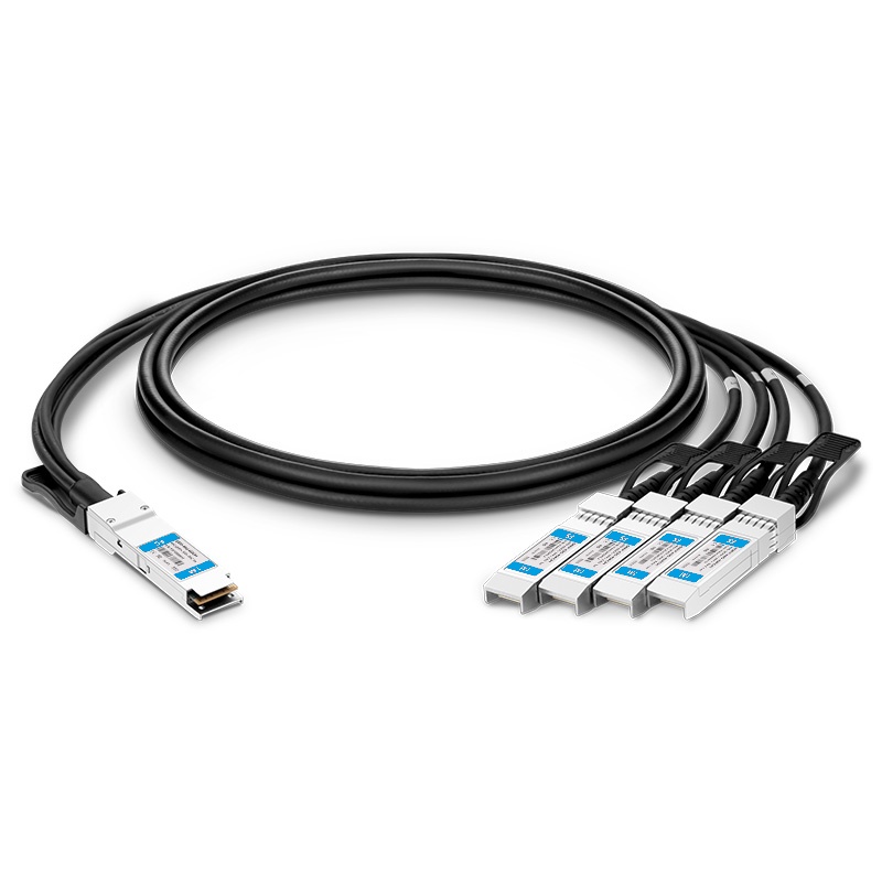 Extreme 10203 Compatible 2m (7ft) 40G QSFP+ to Four 10G SFP+ Copper Direct Attach Breakout Cable