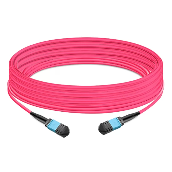 NVIDIA MFP7E10-N035 Compatible 35m (115ft) 12 Fibers Low Insertion Loss Female to Female MPO Trunk Cable Polarity B APC to APC LSZH Multimode OM4 50/125