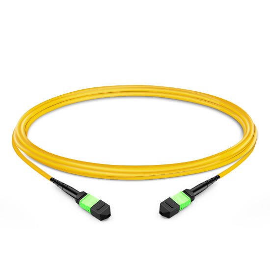 2m (7ft) 12 Fibers Female to Female Elite MTP Trunk Cable Polarity B LSZH OS2 9/125 Single Mode