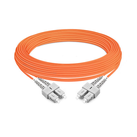 7m (23ft) Duplex OM2 Multimode SC UPC to SC UPC LSZH Fiber Optic Cable