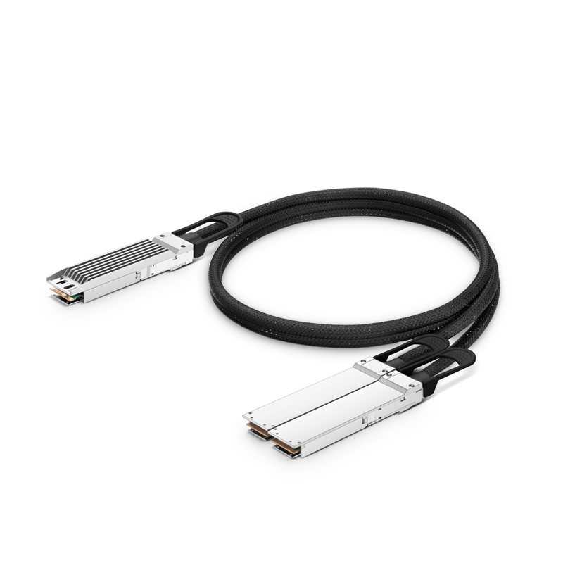 800G OSFP 8x100G PAM4转2x400G OSFP 4x100G PAM4无源分支DAC, 2m (7ft)