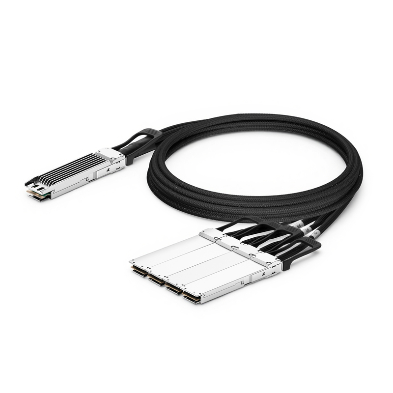 800G OSFP 8x100G PAM4转4x200G OSFP 2x100G PAM4有源分支DAC, 5m (16ft)