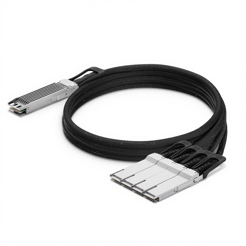 800G OSFP 8x100G PAM4转4x200G QSFP112 2x100G PAM4有源分支DAC, 5m (16ft)