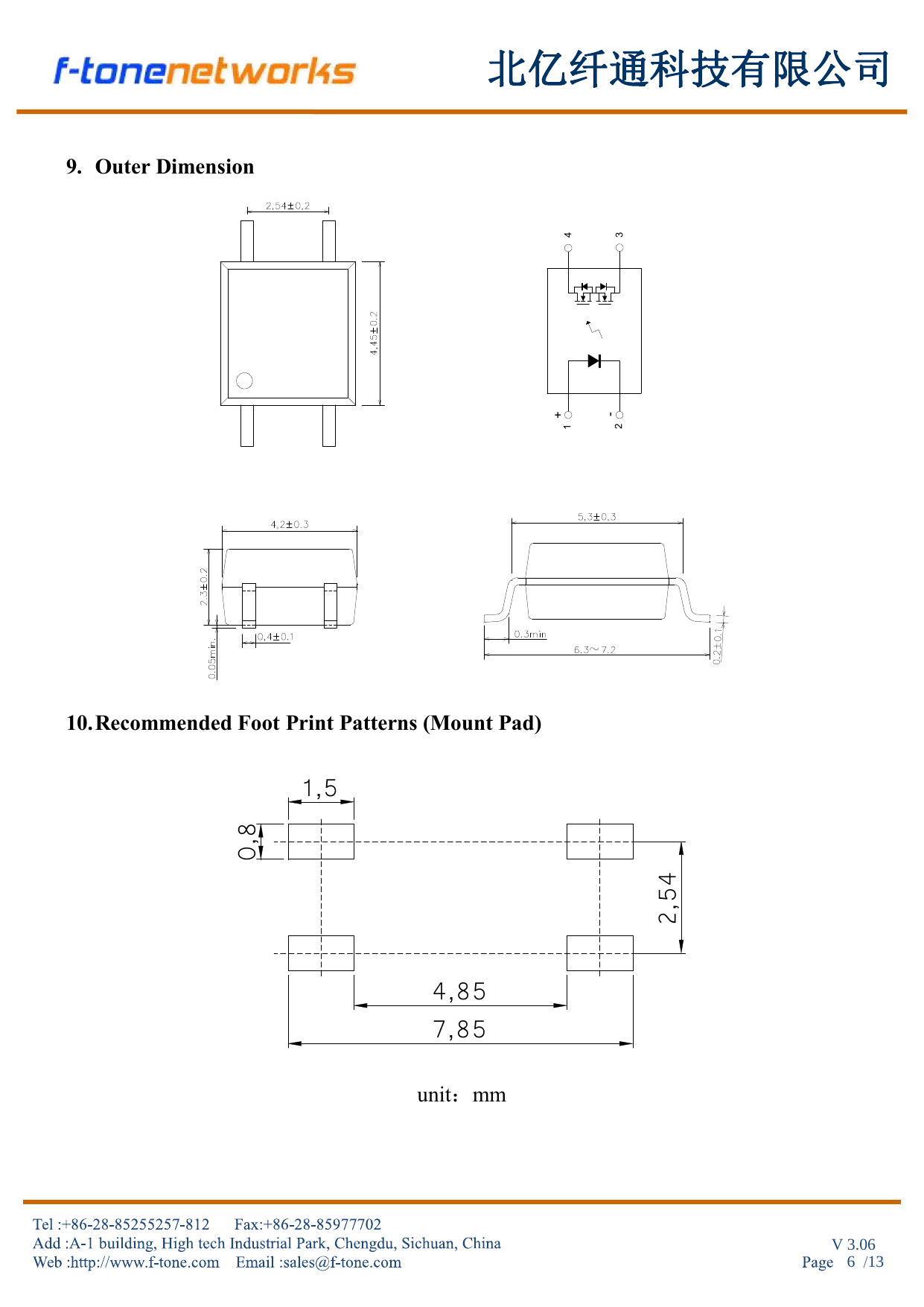 FT-88-M406A-16 Solid State Relay SOP-4 Package High Reliability