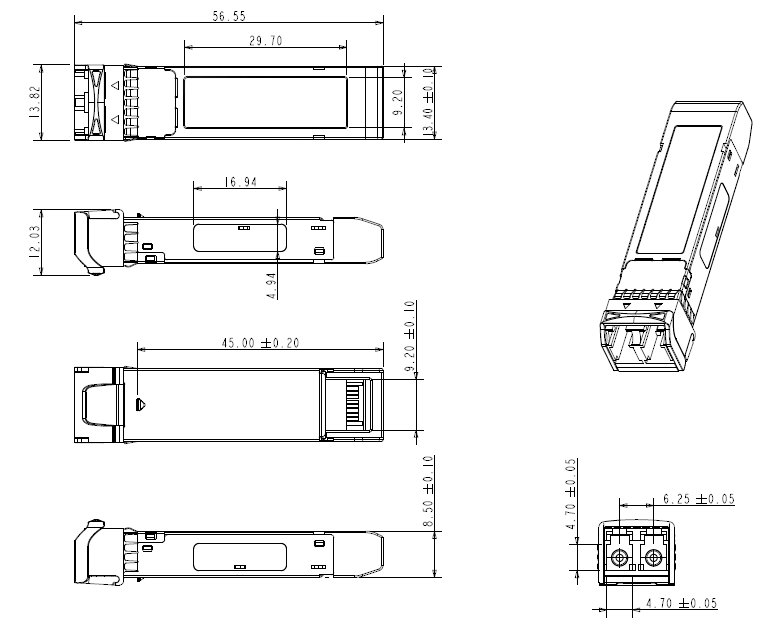 机械尺寸图 Mechanical Specifications