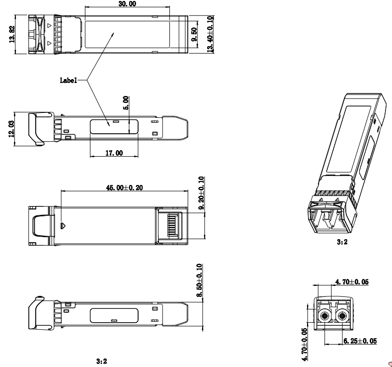 机械尺寸图 Mechanical Specifications