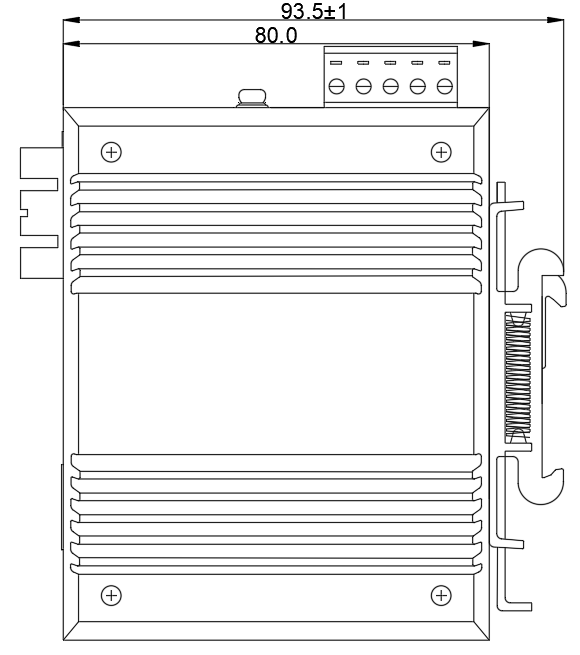 FT-43-ISW3000顶面板尺寸图