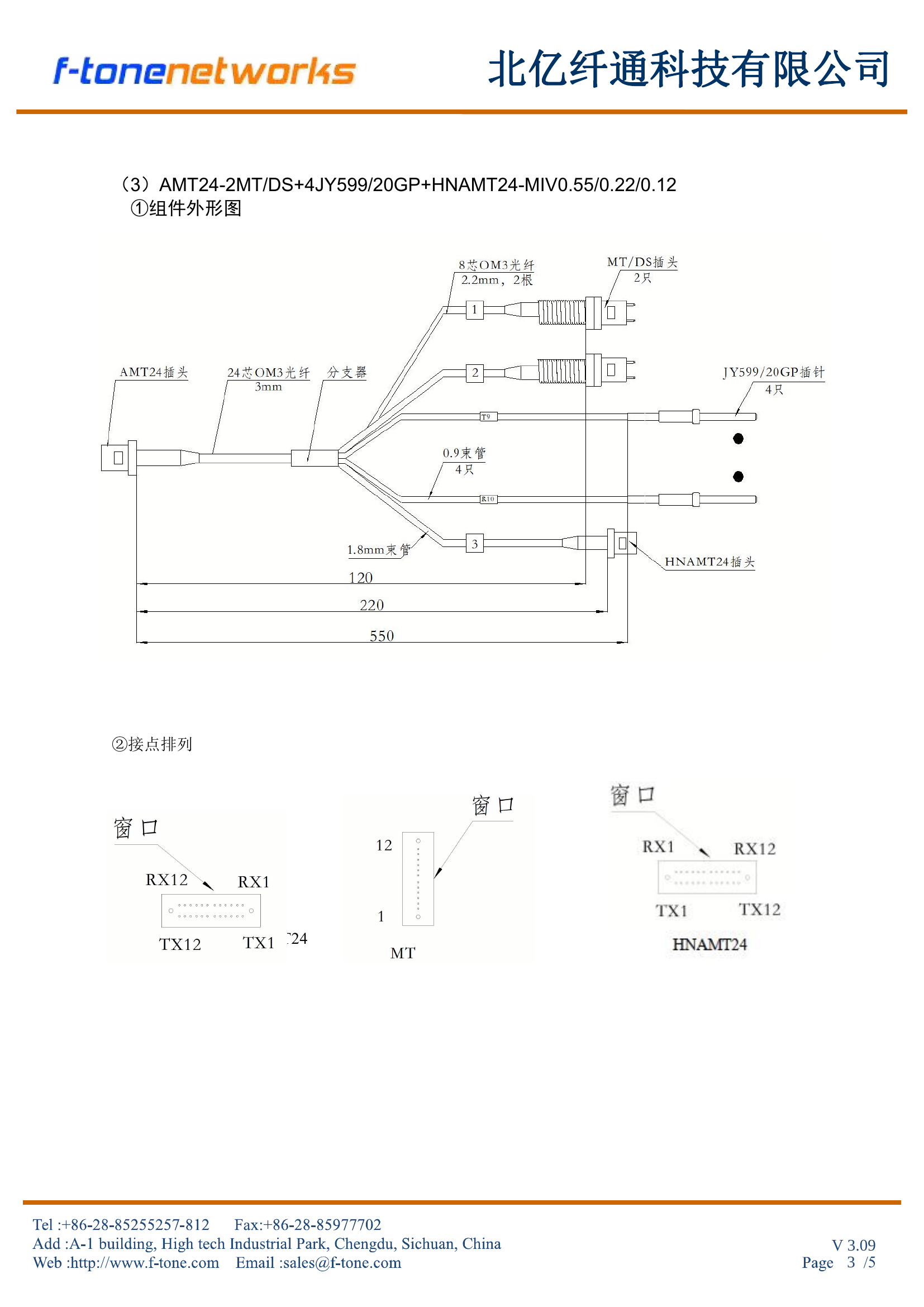 AMT24混合型组件外形图