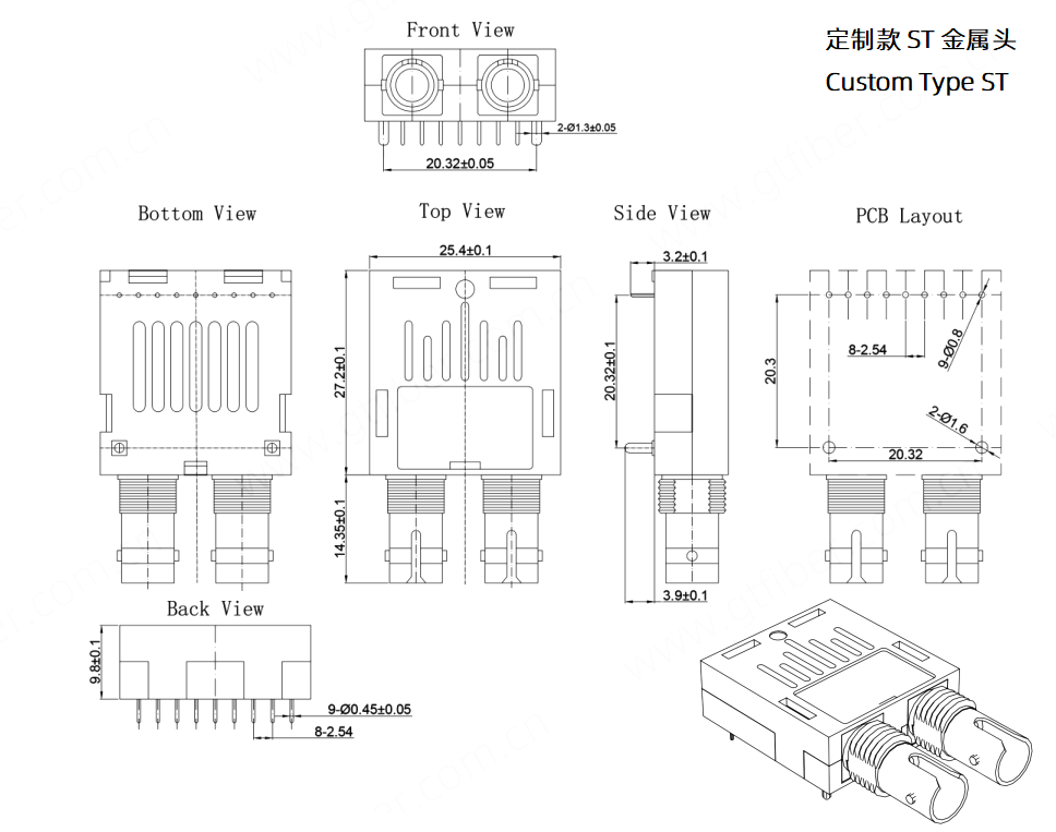 FTTR-13L2 推荐PCB孔位布局